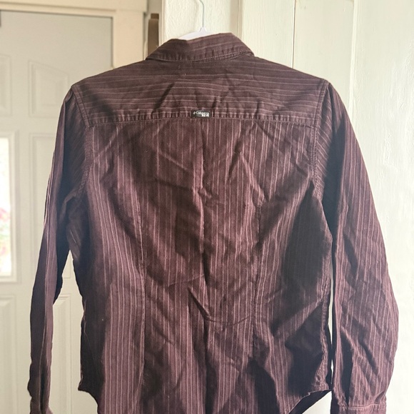Columbia Women's Dark Brown Button-Down Shirt - Picture 2 of 5